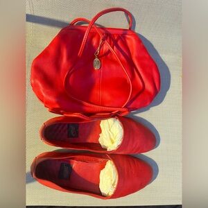 AEROSOLES Red Leather Shoes